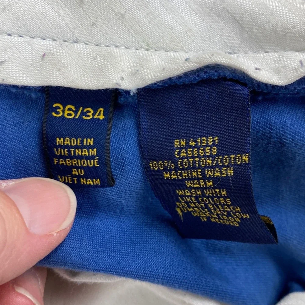 2 Pair Polo Ralph Lauren Slim Fit Chino Pants‎ Bundle Navy Royal Blue 36x34